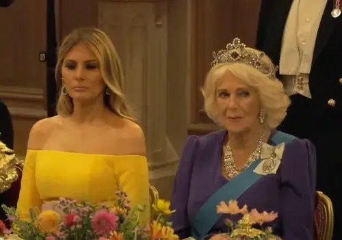 Donald Trump Delivers Speech at State Banquet During UK Visit