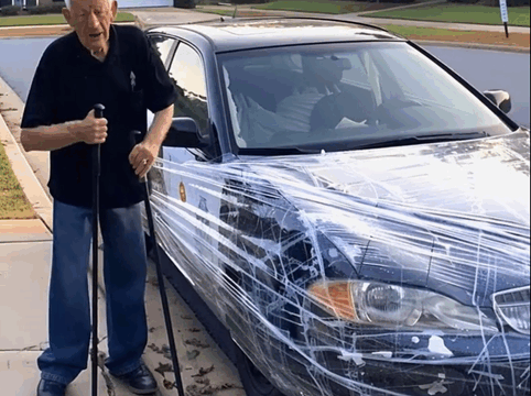 After Asking Neighbors to Stop Parking in My Spot, They Wrapped My Car in Tape — I Had to Respond