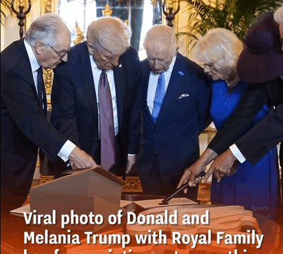 Donald and Melania Trump’s Royal Visit Photo Ignites Buzz on Social Media