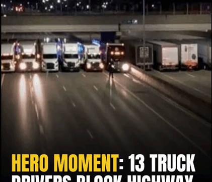 13 Truck Drivers Suddenly Blocked the Highway — No One Knew Why Until the Truth Left Everyone in Tears