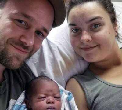 Social media reacts as white mom’s Black baby captures attention—husband is white.