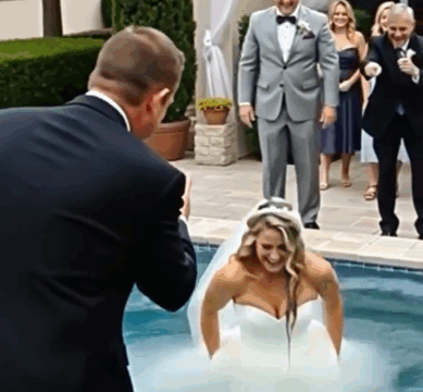 My Husband Shoved Me Into the Pool at Our Wedding—But It Was My Dad’s Reaction That Left Everyone Speechless