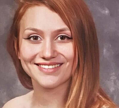 Her eyes were inked with tattoos, a split tongue flicking out, and her body was adorned with thousands of tattoos.