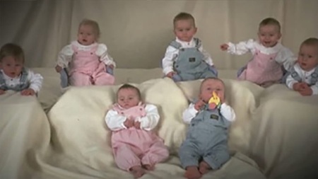 The first septuplets to survive infancy mark their 26th birthday.