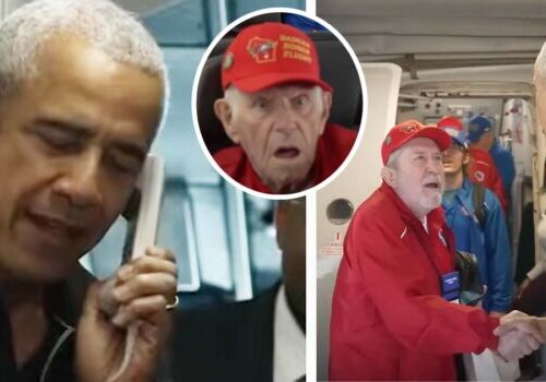 Former President Obama Surprises Veterans on Flight to DC with Special Veterans Day Salute