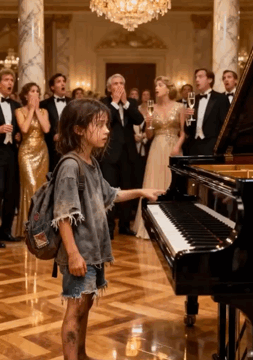 Hungry and Alone, She Played the Piano — The Surprise That Followed Moved Everyone