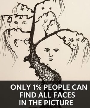 Only 1% Pass This Challenge — How Many Faces Can You Spot in the Image?