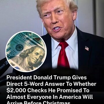 Trump Answers in Five Words About $2,000 Holiday Checks