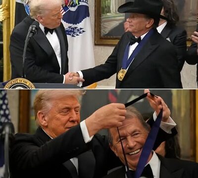 After George Strait took off his iconic cowboy hat, President Trump offered a funny and surprising compliment.