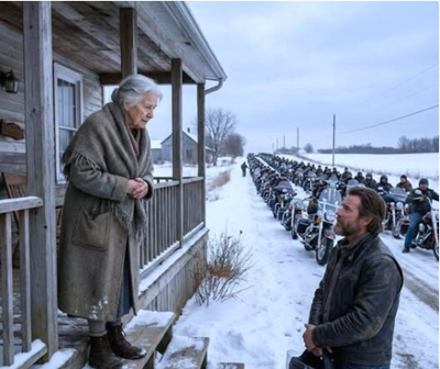 Bikers Come Back to Honor the Elderly Woman Who Took Them In During a Dangerous Snowstorm