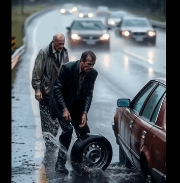 I pulled over on the highway to help an elderly couple with a flat tire — just a tiny act of kindness, or so I thought. A week later, my mom was yelling at me on the phone: “STUART! Why didn’t you tell me? Turn on the TV. NOW.” That’s when my world completely turned upside down.